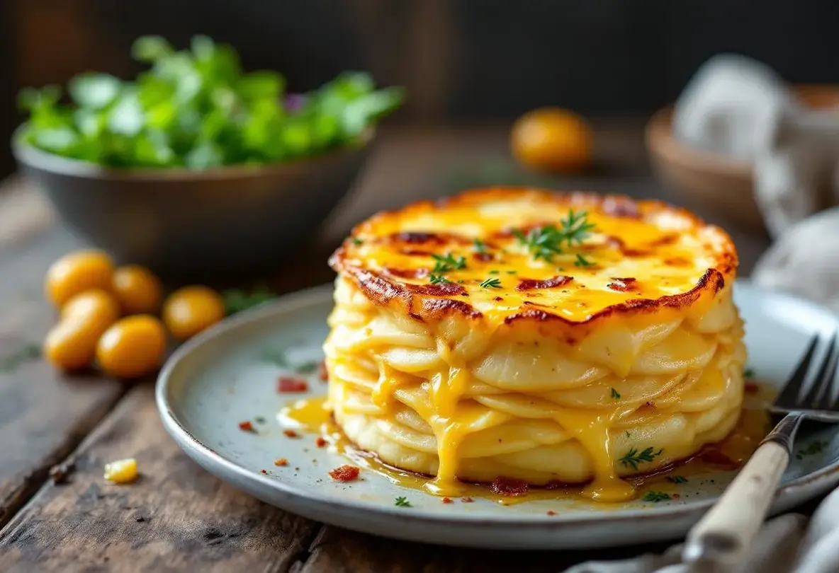 Ce gâteau salé façon tartiflette fait l’unanimité : fondant, croustillant, ultra réconfortant… tout ce qu’on aime en hiver
