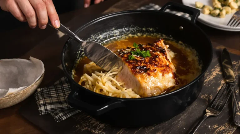 Ce rôti de porc cuit au lait est si fondant qu’il se coupe à la cuillère